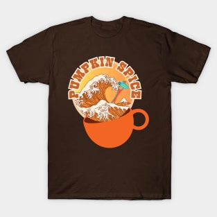 GREAT WAVE OF PUMPKIN SPICE, CASCADIA STYLE T-Shirt